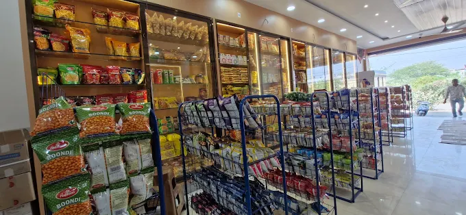 Neatly Arranged Snack Racks